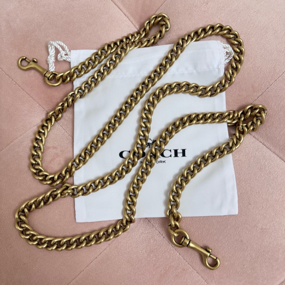 Coach Gold Dinky Chain Strap
